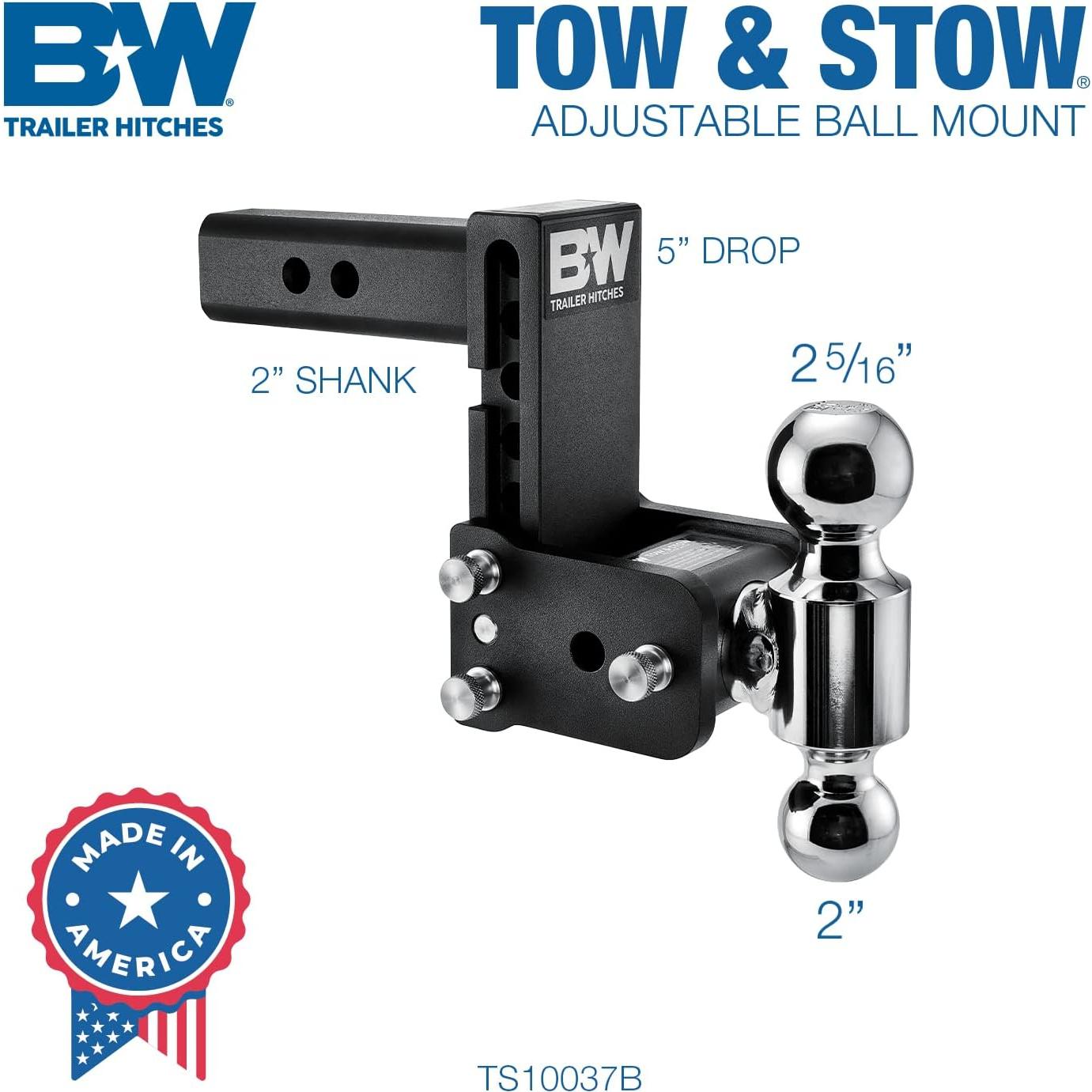 Enganche de Remolque Ajustable B&W Tow & Stow 10,000 lbs