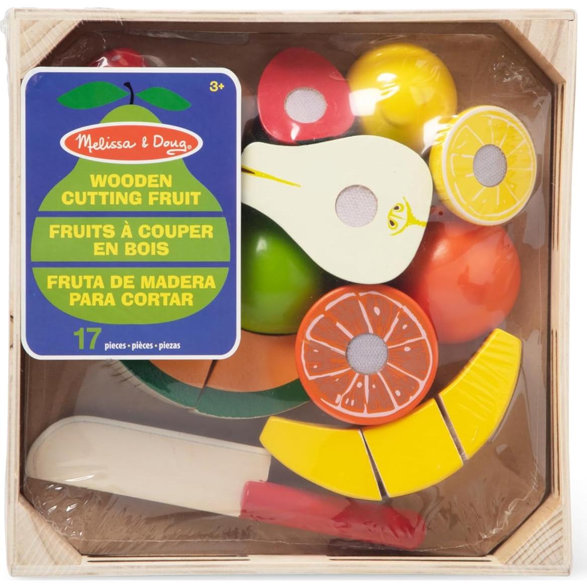 Juego de Frutas Cortadas Melissa & Doug - 17 Piezas de Madera