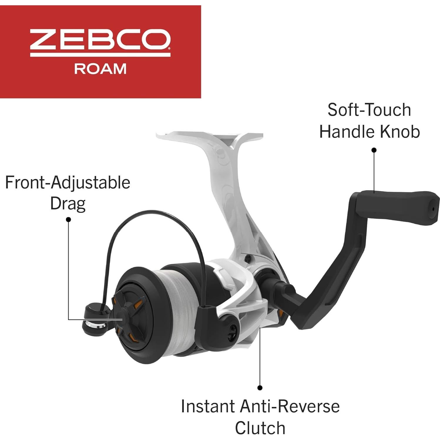 Combo de caña de pescar Zebco Roam 1.83m y carrete 20