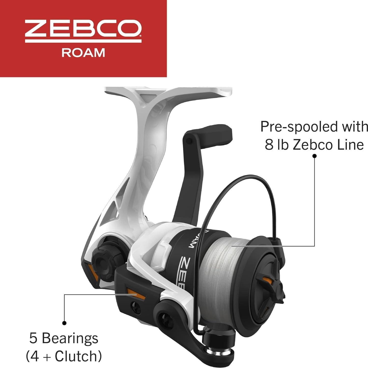 Combo de caña de pescar Zebco Roam 1.83m y carrete 20