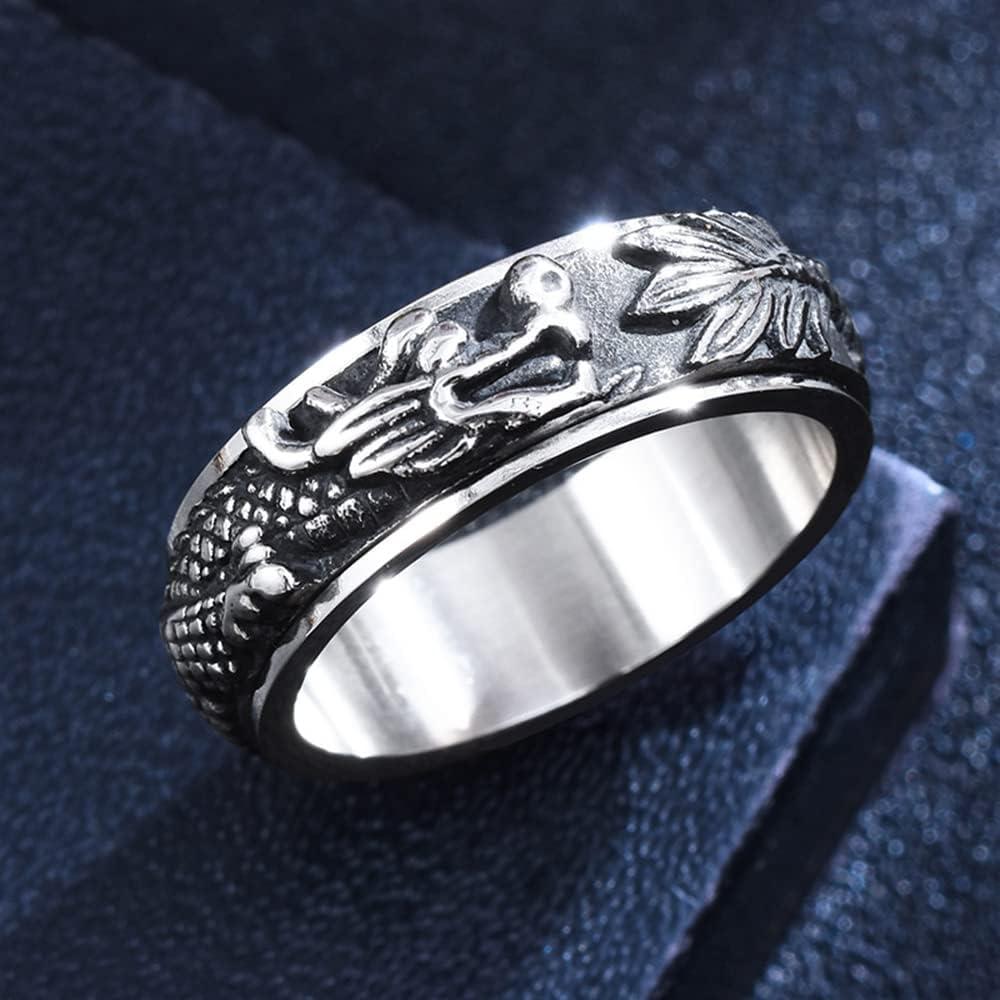 Anillo Giratorio OIDIMS Dragón Fidget Acero Inoxidable 7-12
