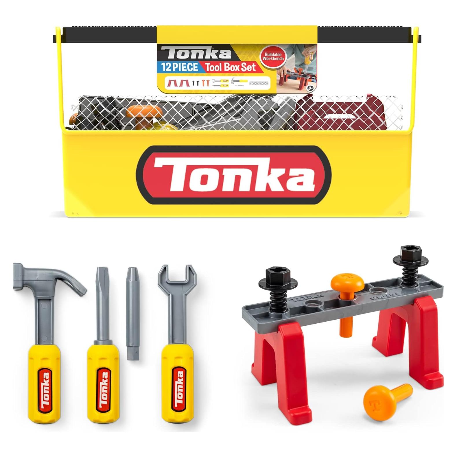 Juego de Herramientas Tonka Tough 12 Piezas para Niños