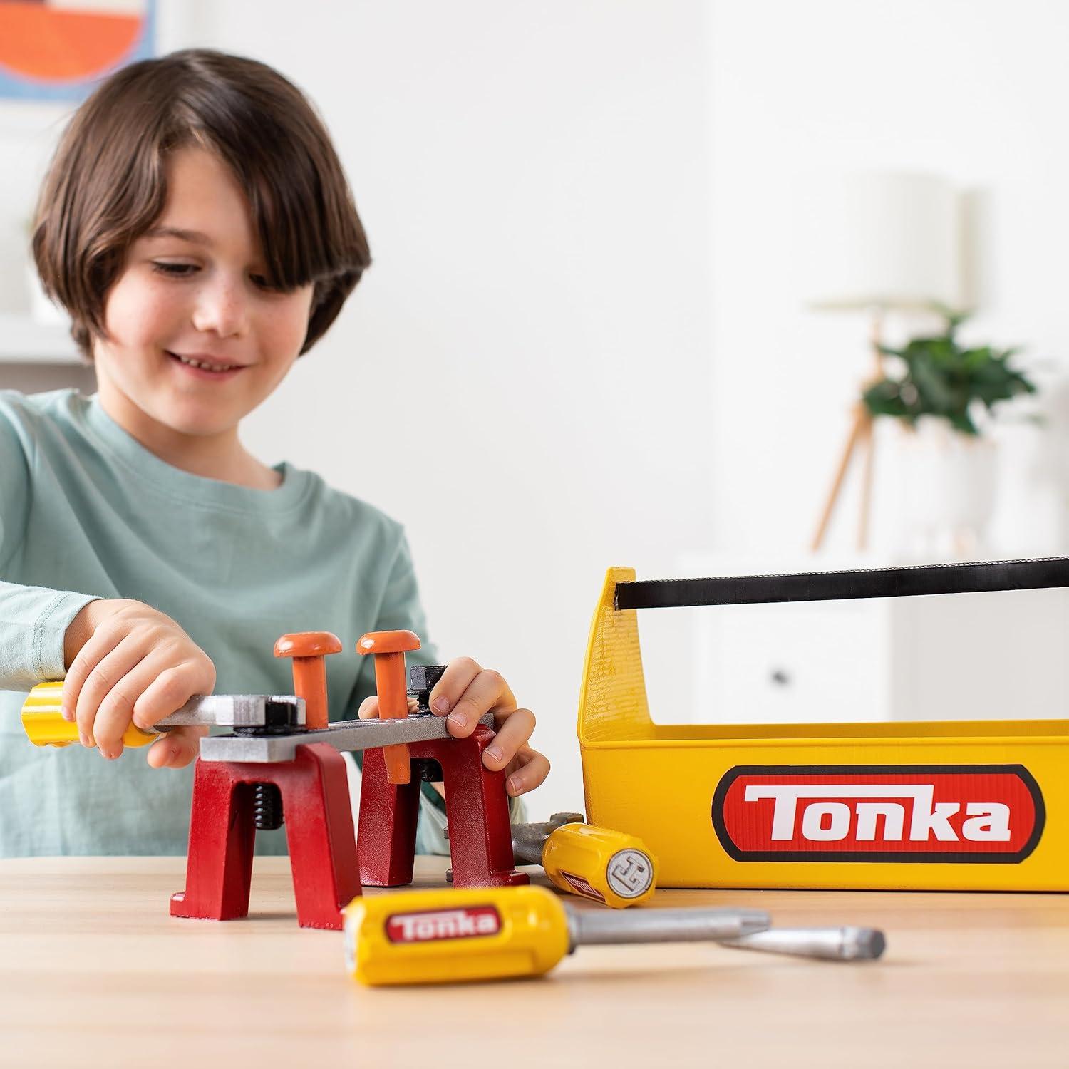 Juego de Herramientas Tonka Tough 12 Piezas para Niños