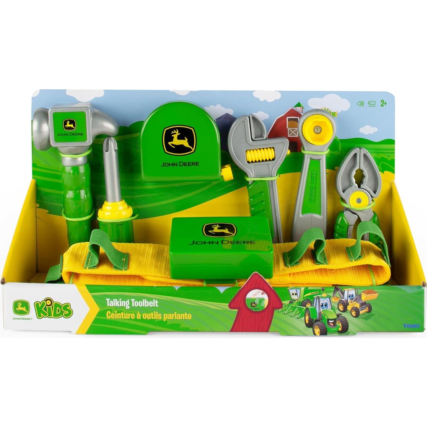 Cinturón de herramientas John Deere para niños - 7 piezas