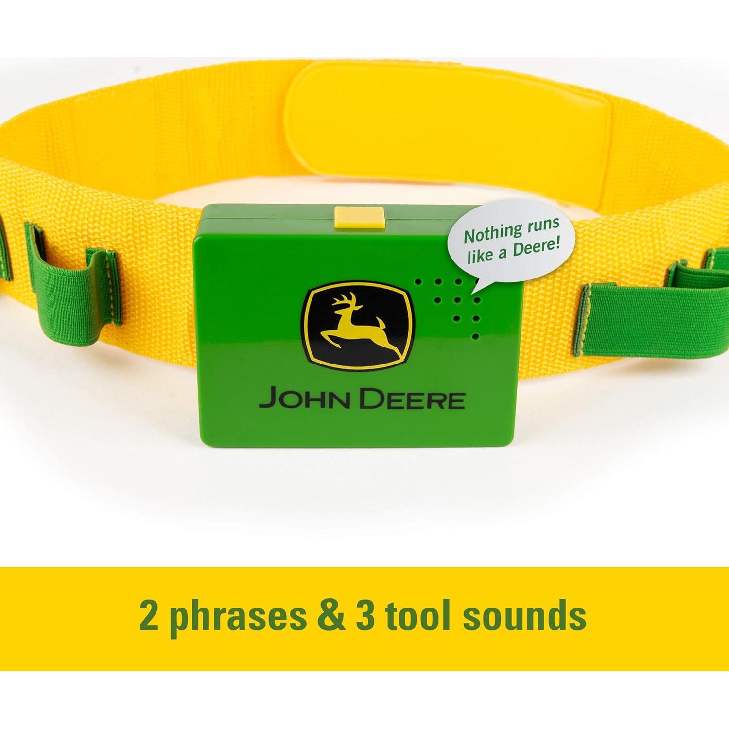 Cinturón de herramientas John Deere para niños - 7 piezas
