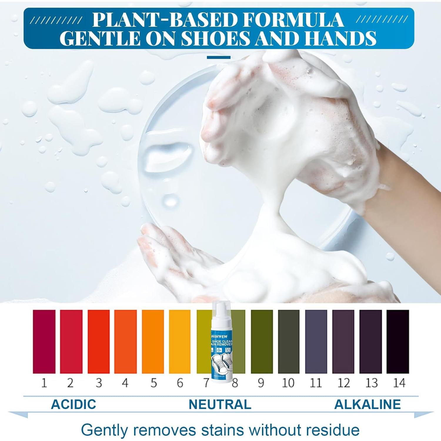 Kit Limpiador de Zapatos 3-en-1 con Espuma y Cepillo