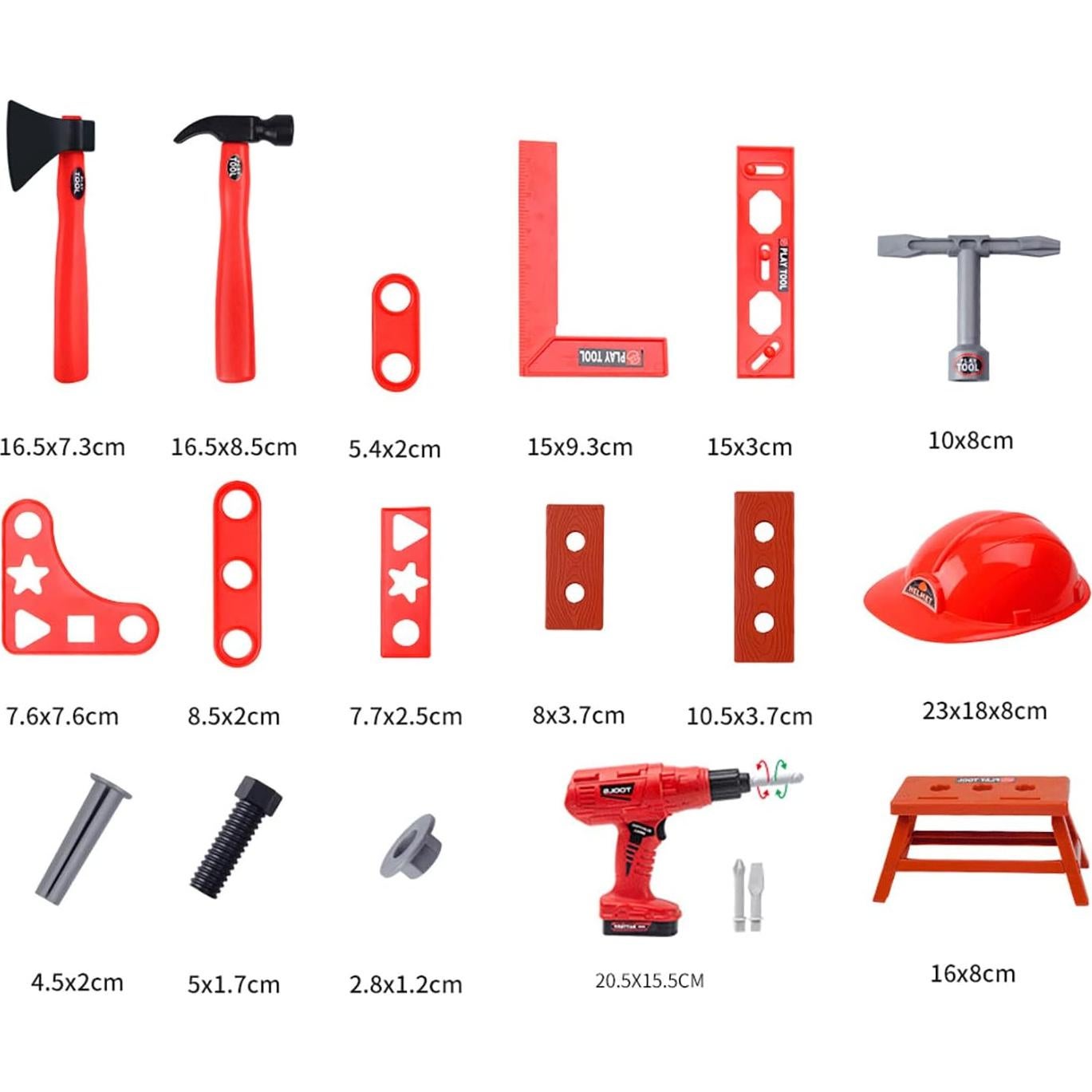 Juego de Herramientas para Niños Winbar 55 Pcs Educativo