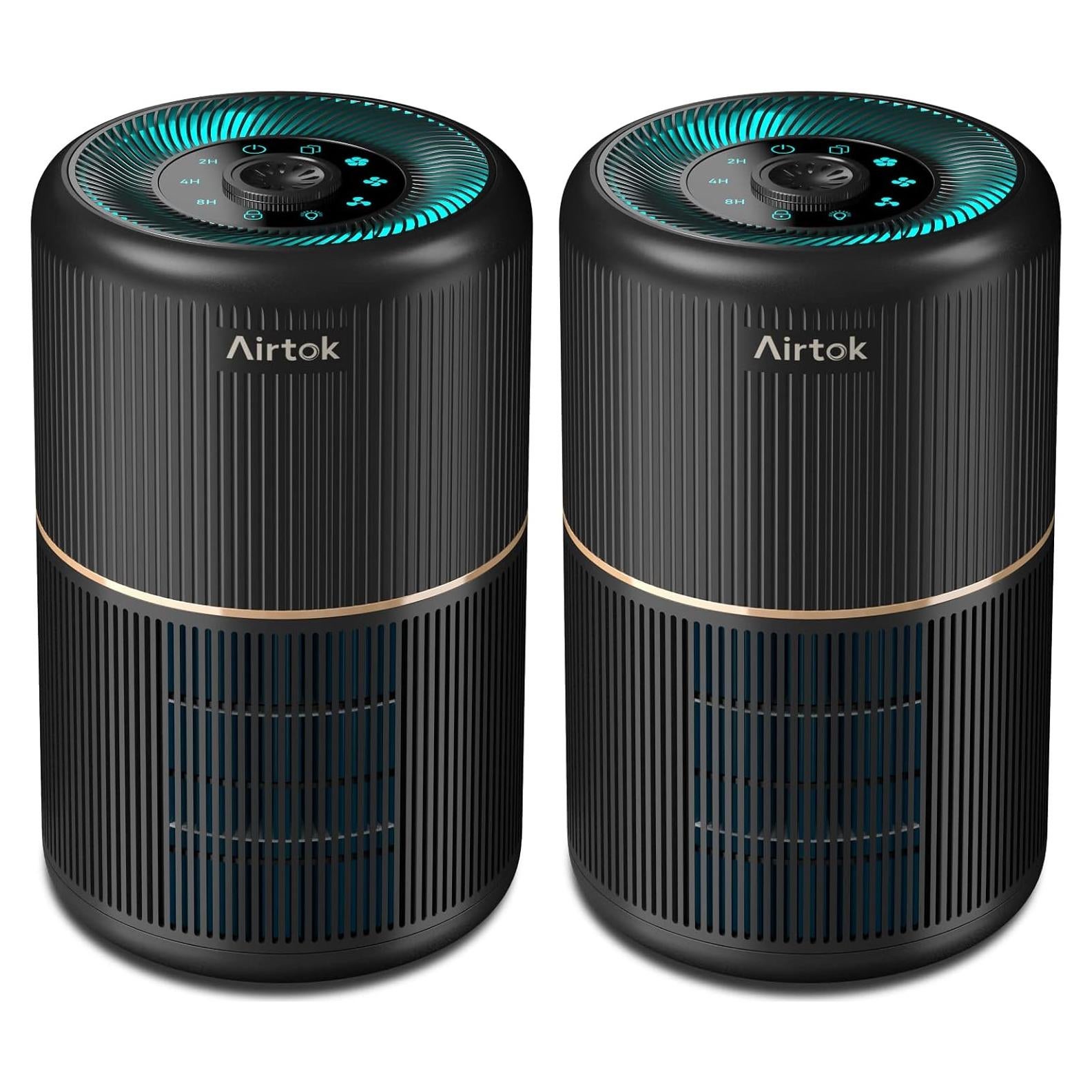 Paquete de 2 Purificadores de Aire AIRTOK AP0601 con Filtro HEPA