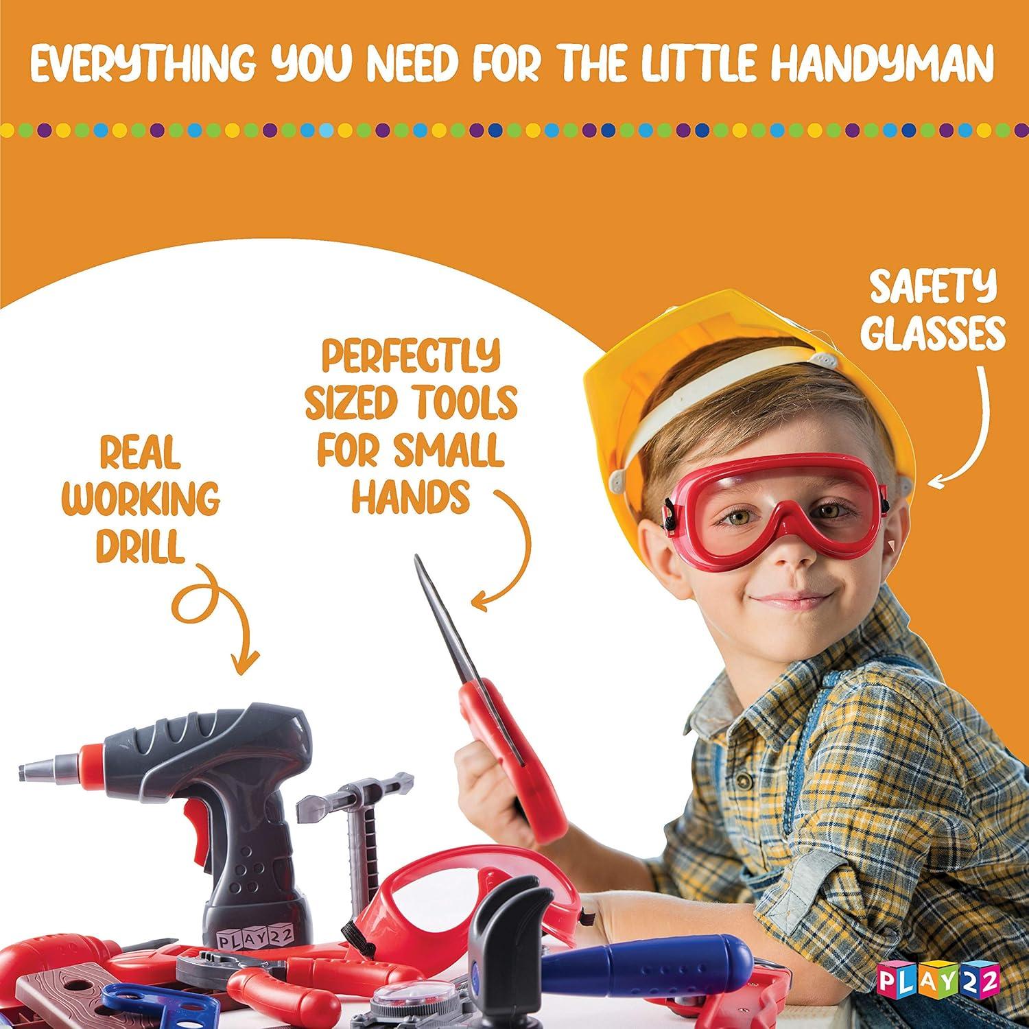 Juego de Herramientas Play22 para Niños 76 Piezas