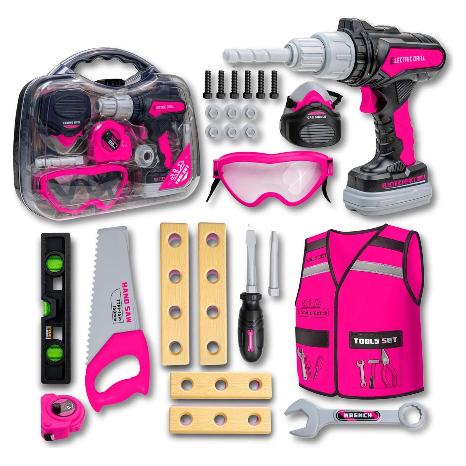 Juego de Herramientas para Niños TOMLEON con Maletín 22.86 cm