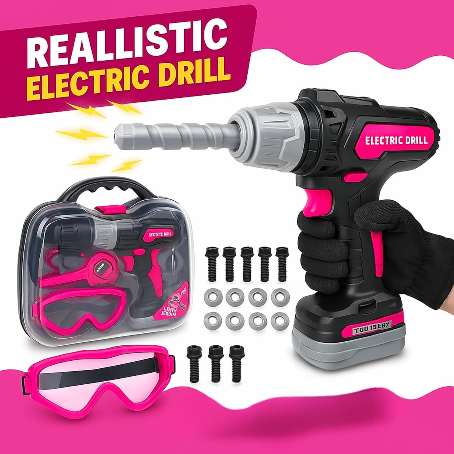 Juego de Herramientas para Niños TOMLEON con Maletín 22.86 cm