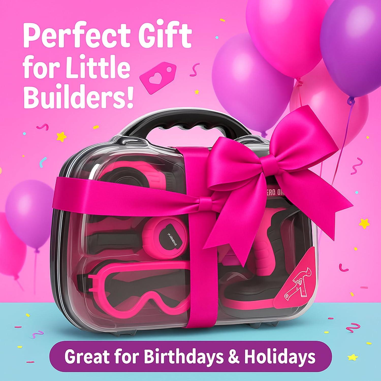 Juego de Herramientas para Niños TOMLEON con Maletín 22.86 cm