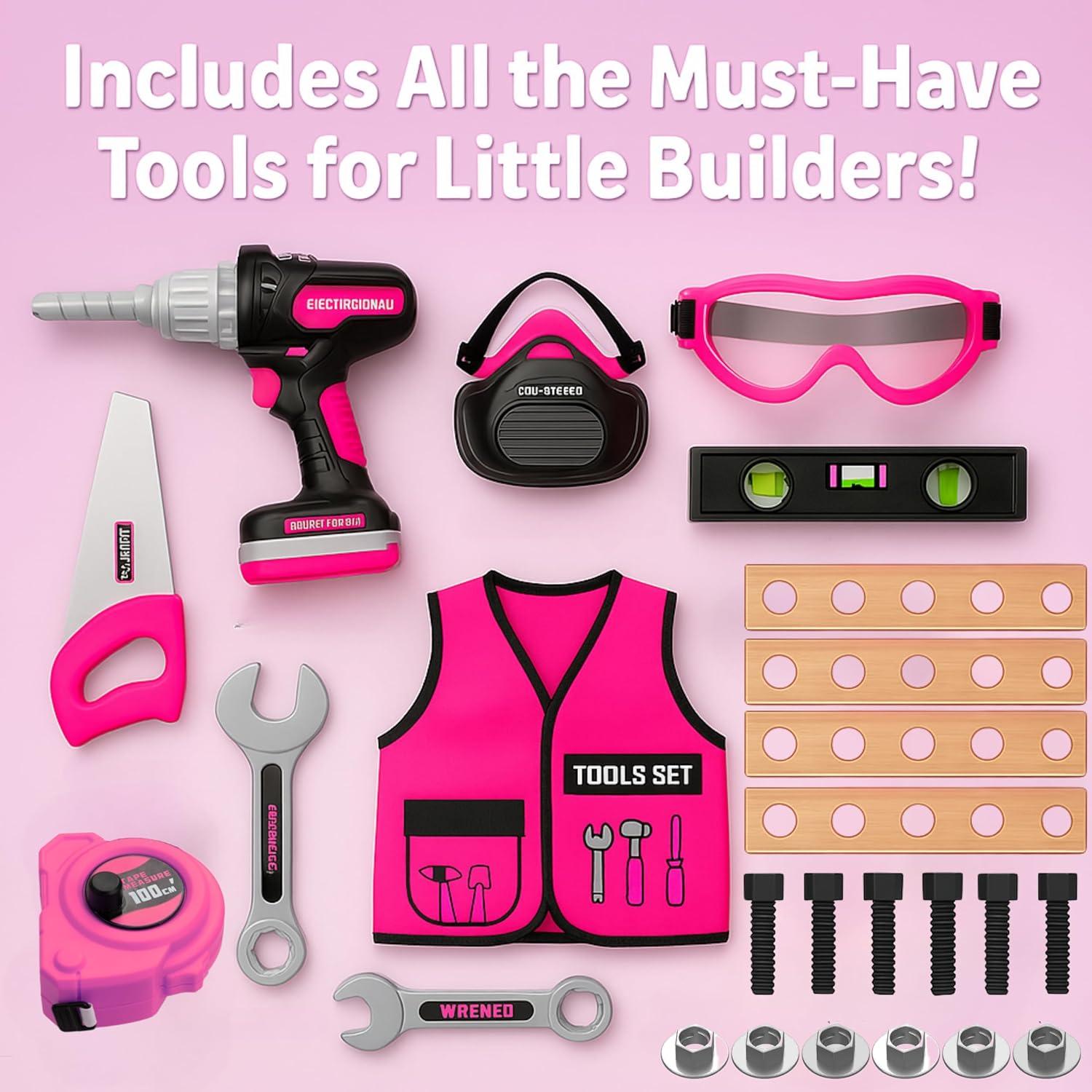 Juego de Herramientas para Niños TOMLEON con Maletín 22.86 cm