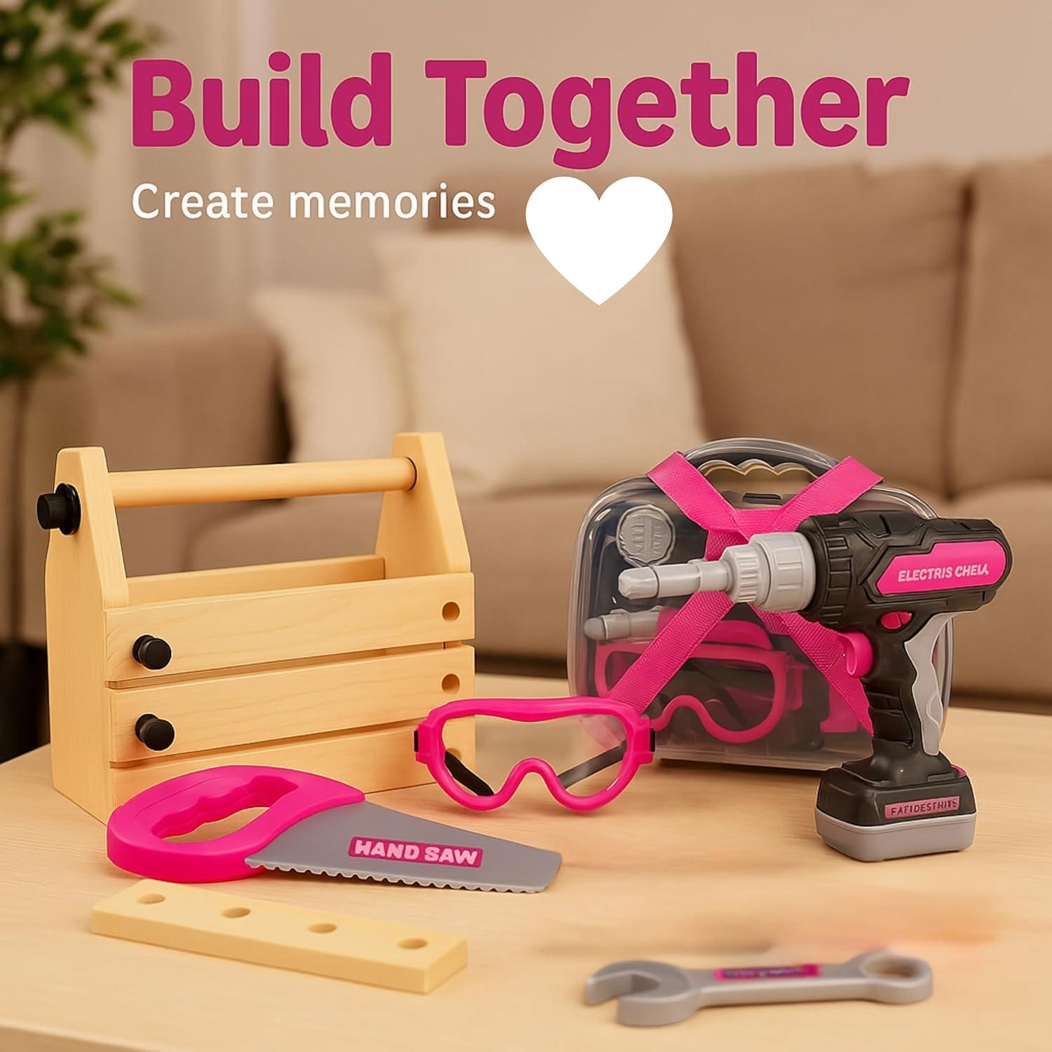 Juego de Herramientas para Niños TOMLEON con Maletín 22.86 cm