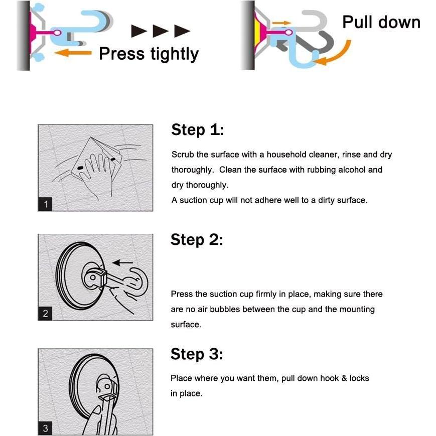 Ganchos de Succión NL HOME para Ventana y Puerta - 4 Piezas