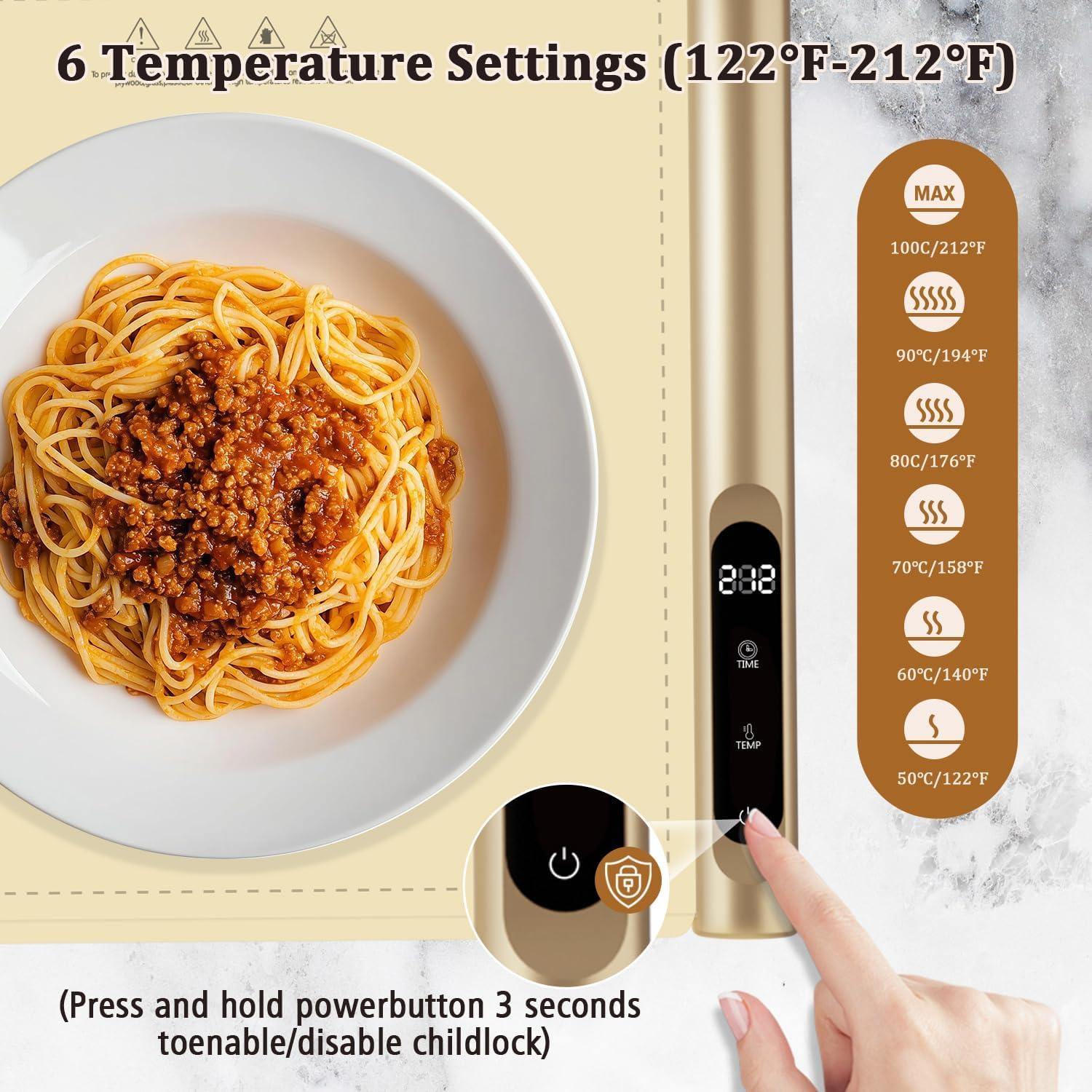 Manta Calentadora de Comida Newise 260W Beige 6 Temperaturas