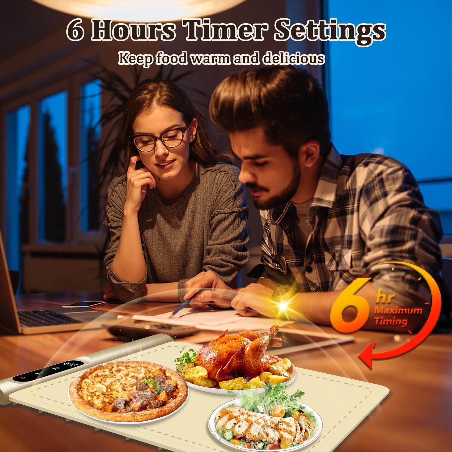 Manta Calentadora de Comida Newise 260W Beige 6 Temperaturas