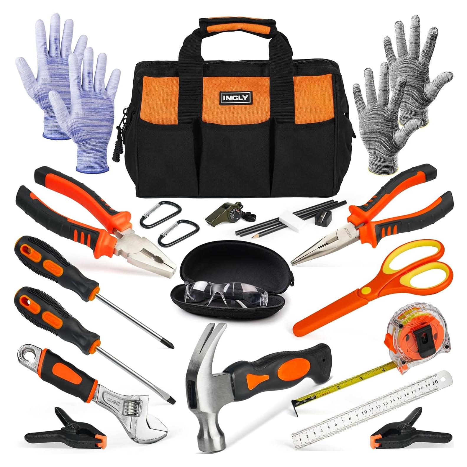 Conjunto de Herramientas Reales INCLY 24 PCS para Niños