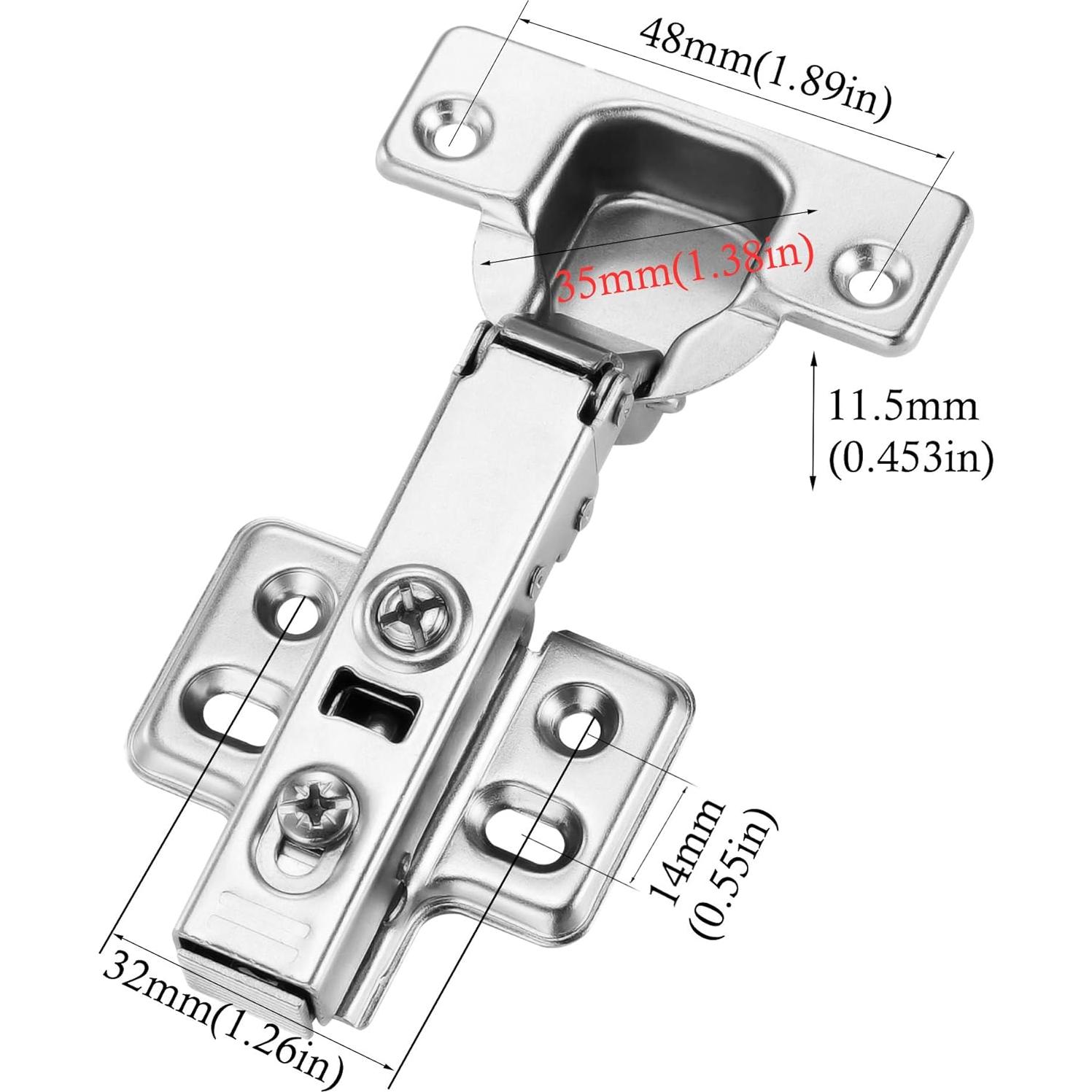 Bisagras de Gabinete Luokim 35mm Cierre Suave 2 Piezas