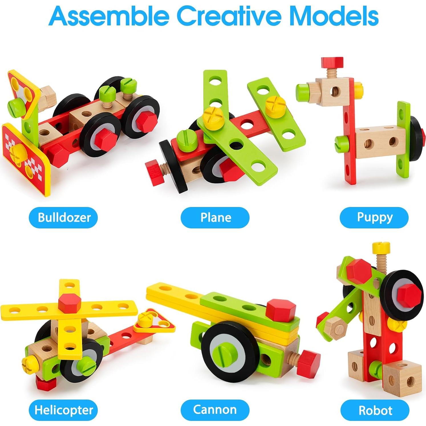 Juego de Herramientas de Madera LACCHOUFEE 44 Piezas