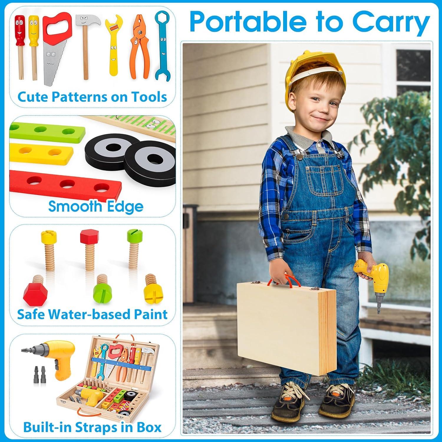 Juego de Herramientas de Madera LACCHOUFEE 44 Piezas