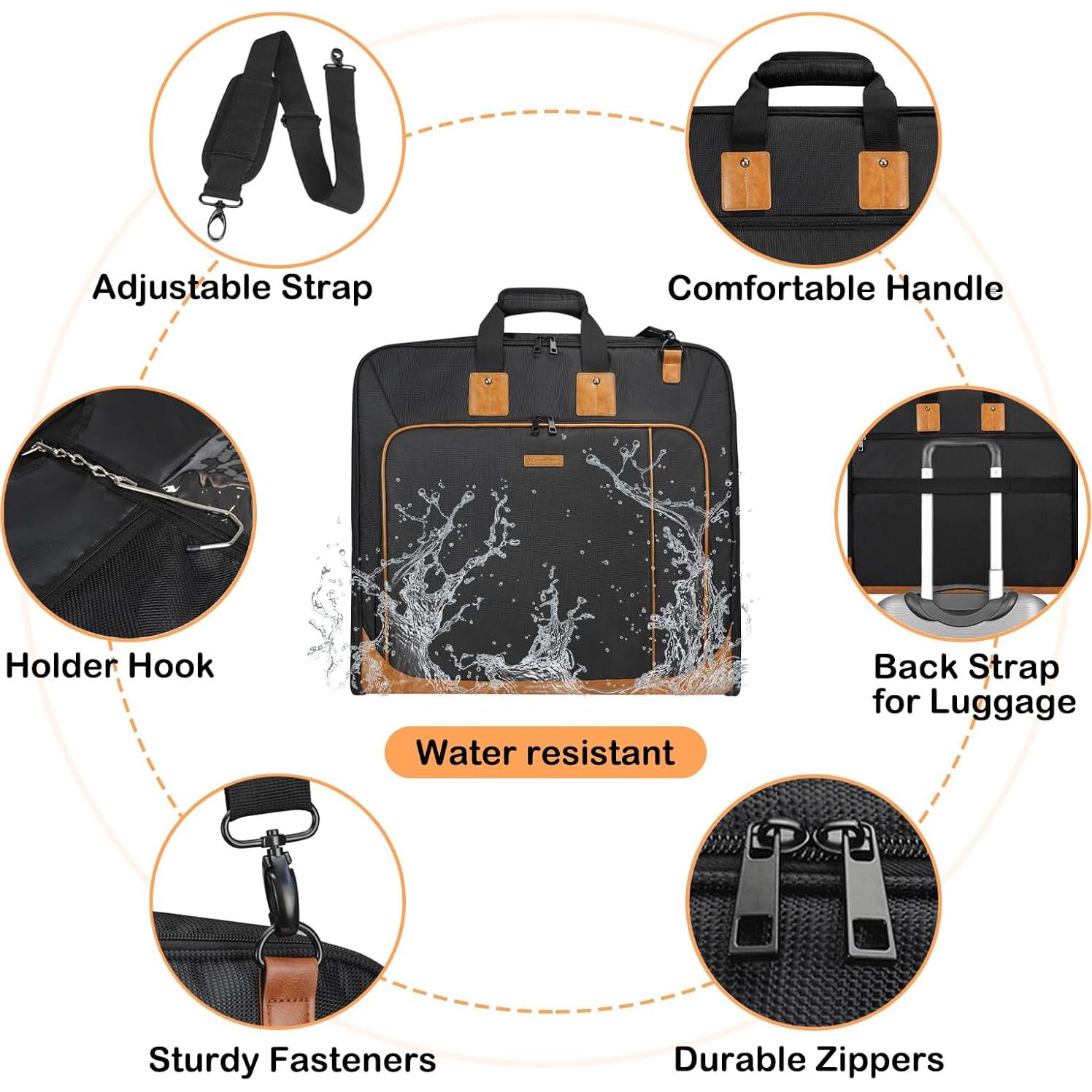 Bolsa de Traje Noozion Grande Impermeable para Viaje Unisex