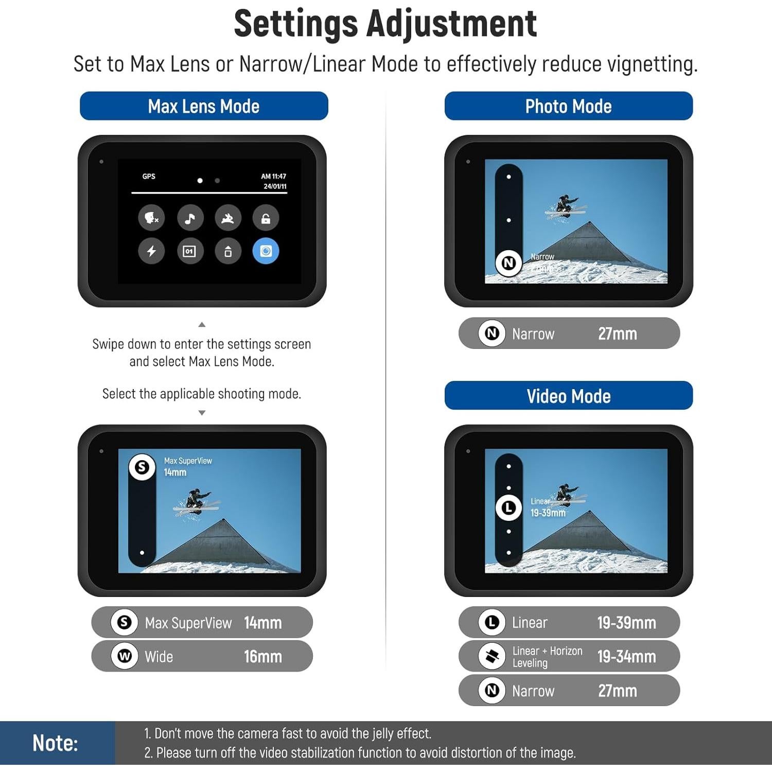 NEEWER 1.2X Anamorphic Lens Compatible with Gopro Hero 12 11 10 9 Black, Widescreen Cinematic Effect with Blue Flare, Anti Reflection Multi Coated HD Optical Lens, LS-56