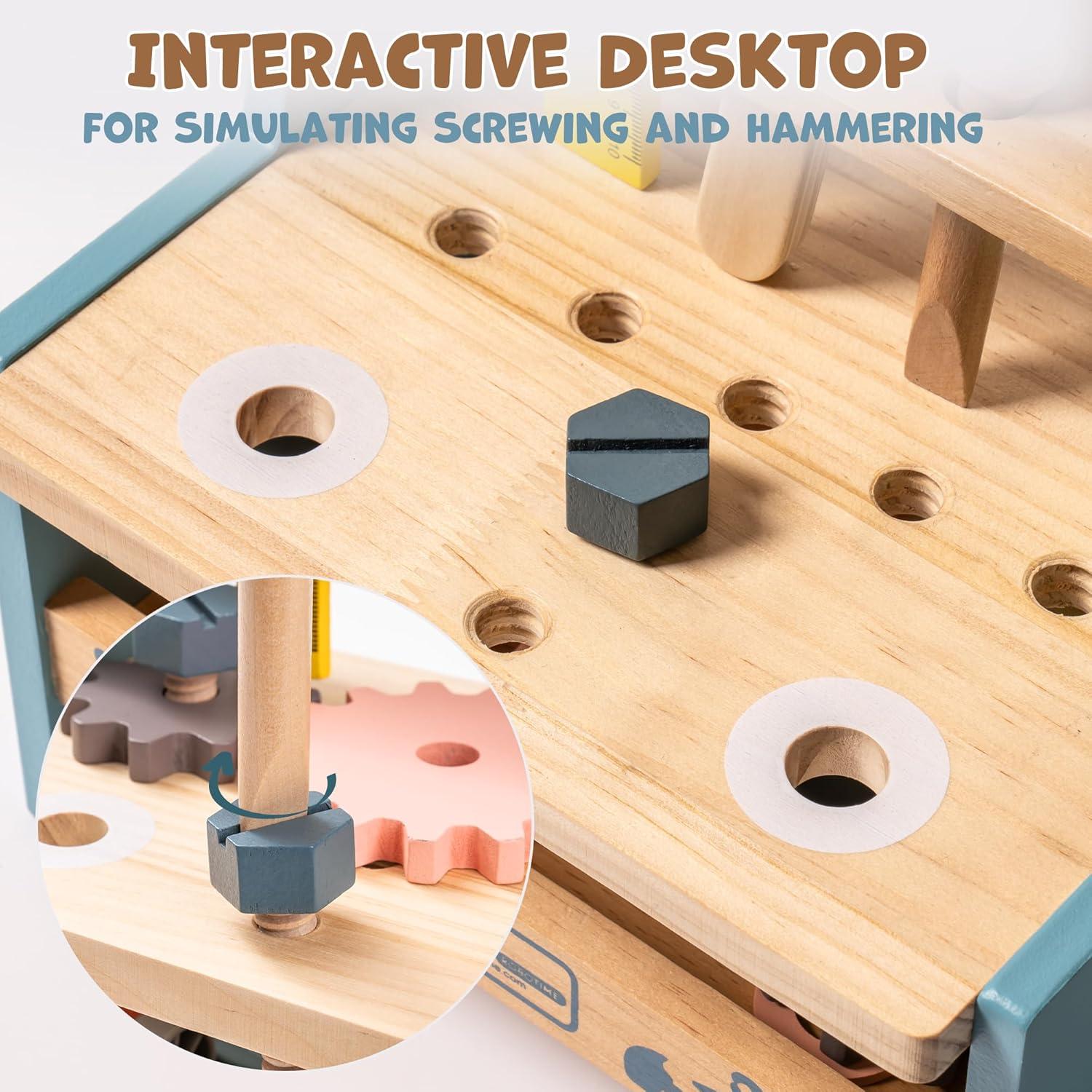 Banco de Trabajo de Madera ROBUD para Niños 3-5 Años