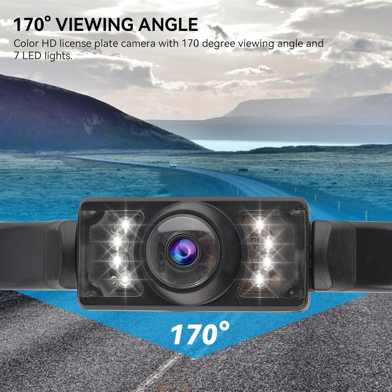 Cámara de Respaldo AUTOXBERT 170° Impermeable HD con 8 LED