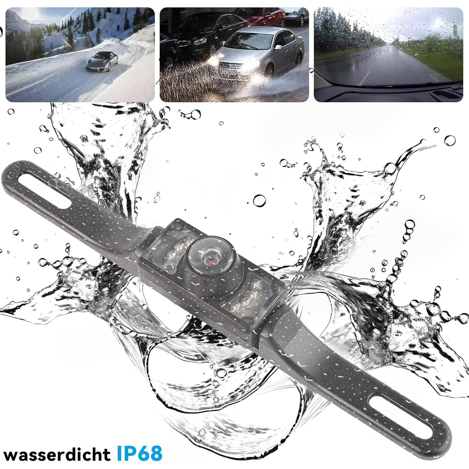 Cámara de Respaldo AUTOXBERT 170° Impermeable HD con 8 LED