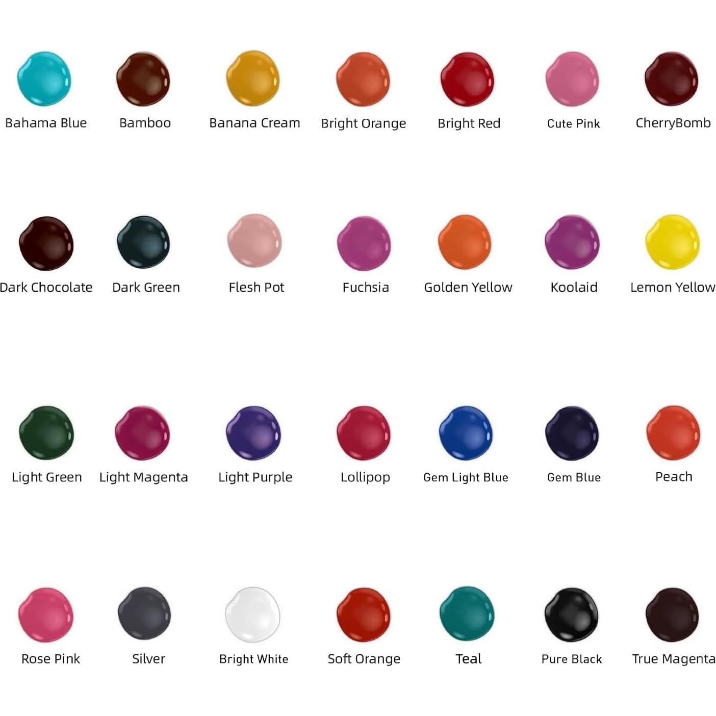 Juego de Tintas para Tatuajes Solong 54 Colores 5ml