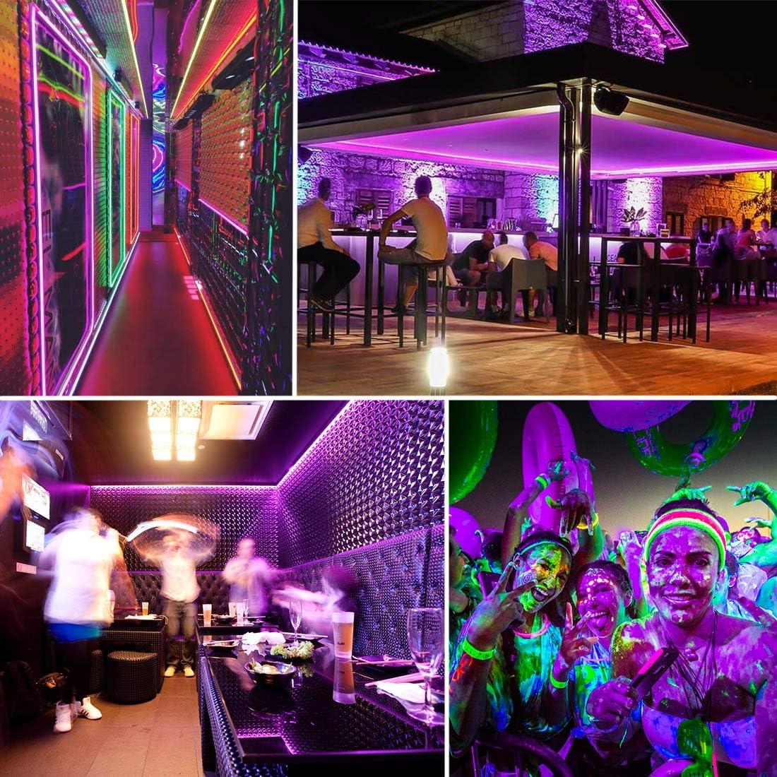 Tira de luz negra LED 6m 360 LEDs 12V YYT para decoración