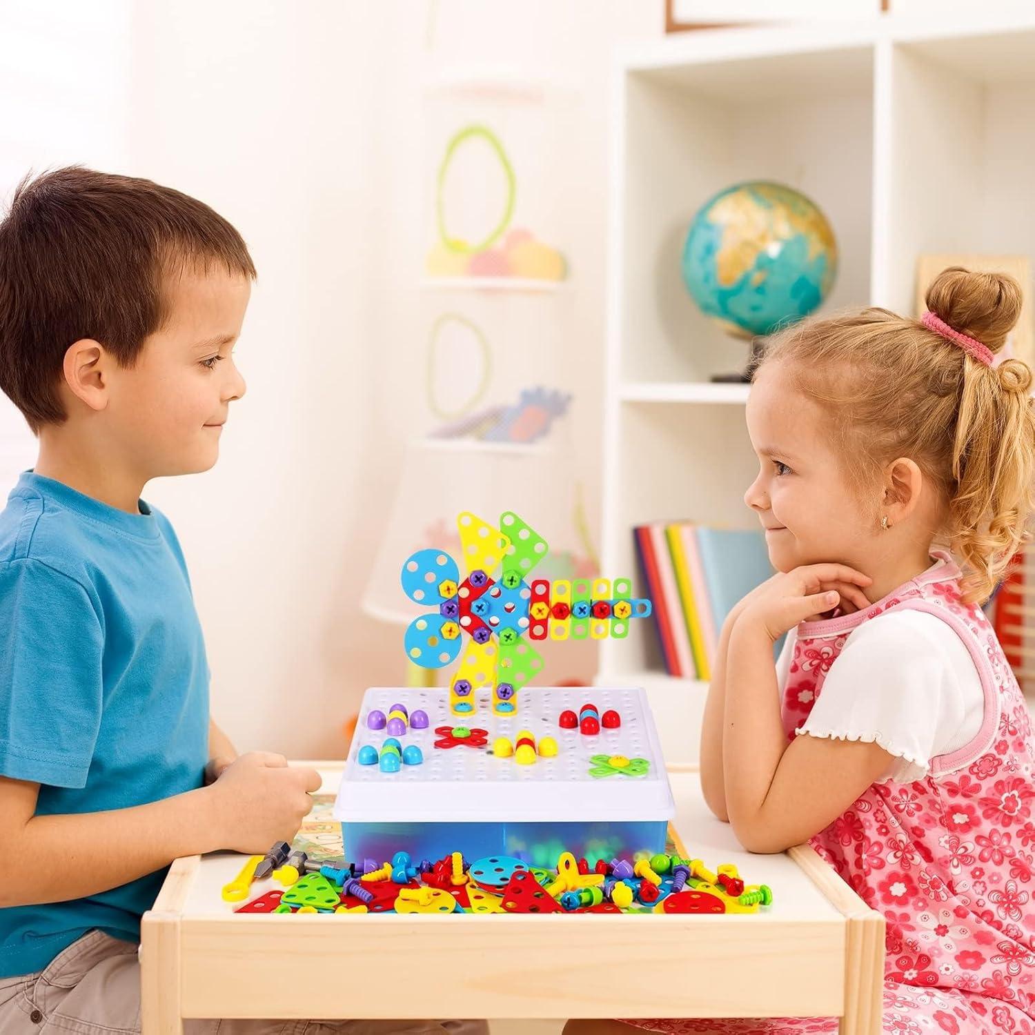 Kit de Taladro Eléctrico SUPSTEM 192 Piezas para Niños