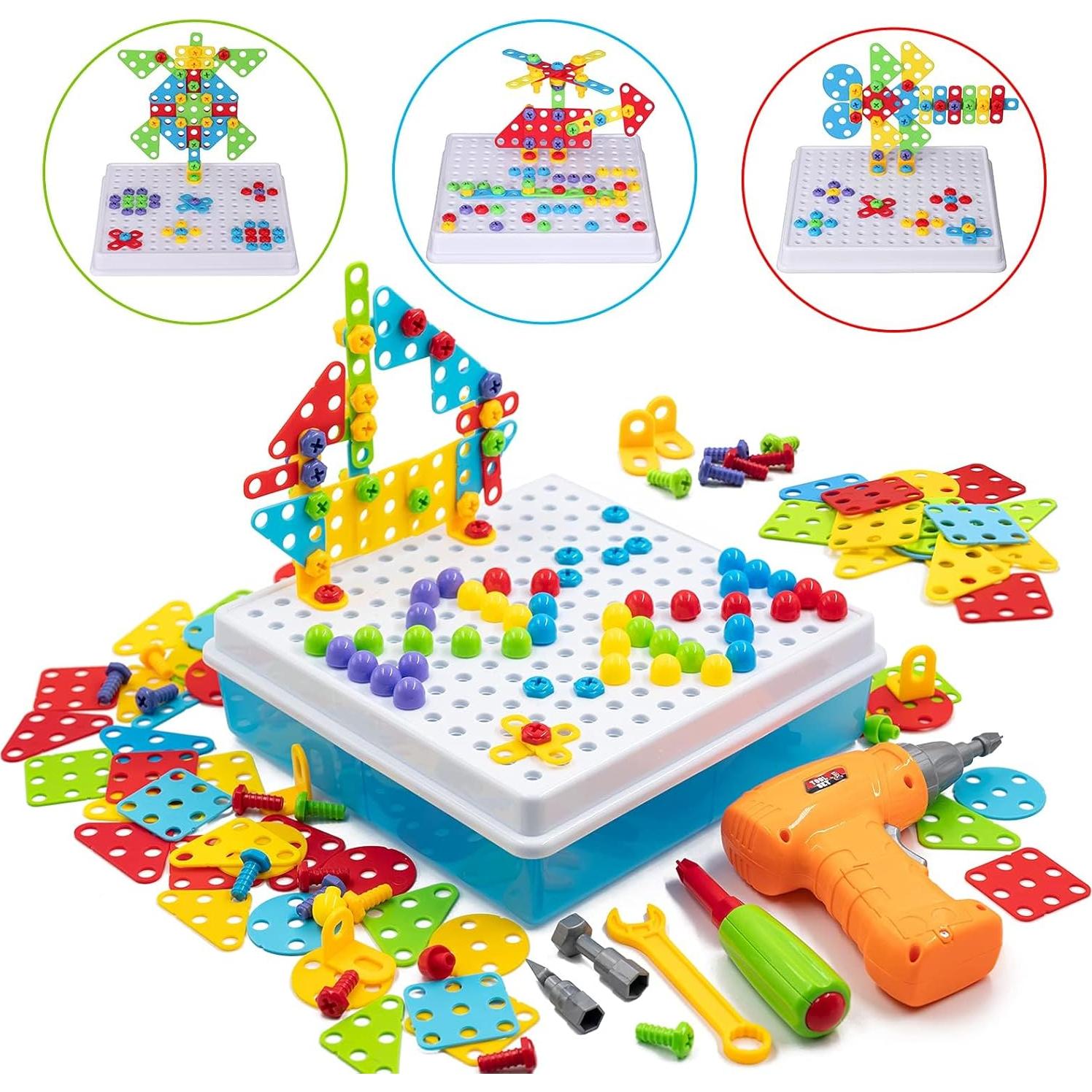 Kit de Taladro Eléctrico SUPSTEM 192 Piezas para Niños