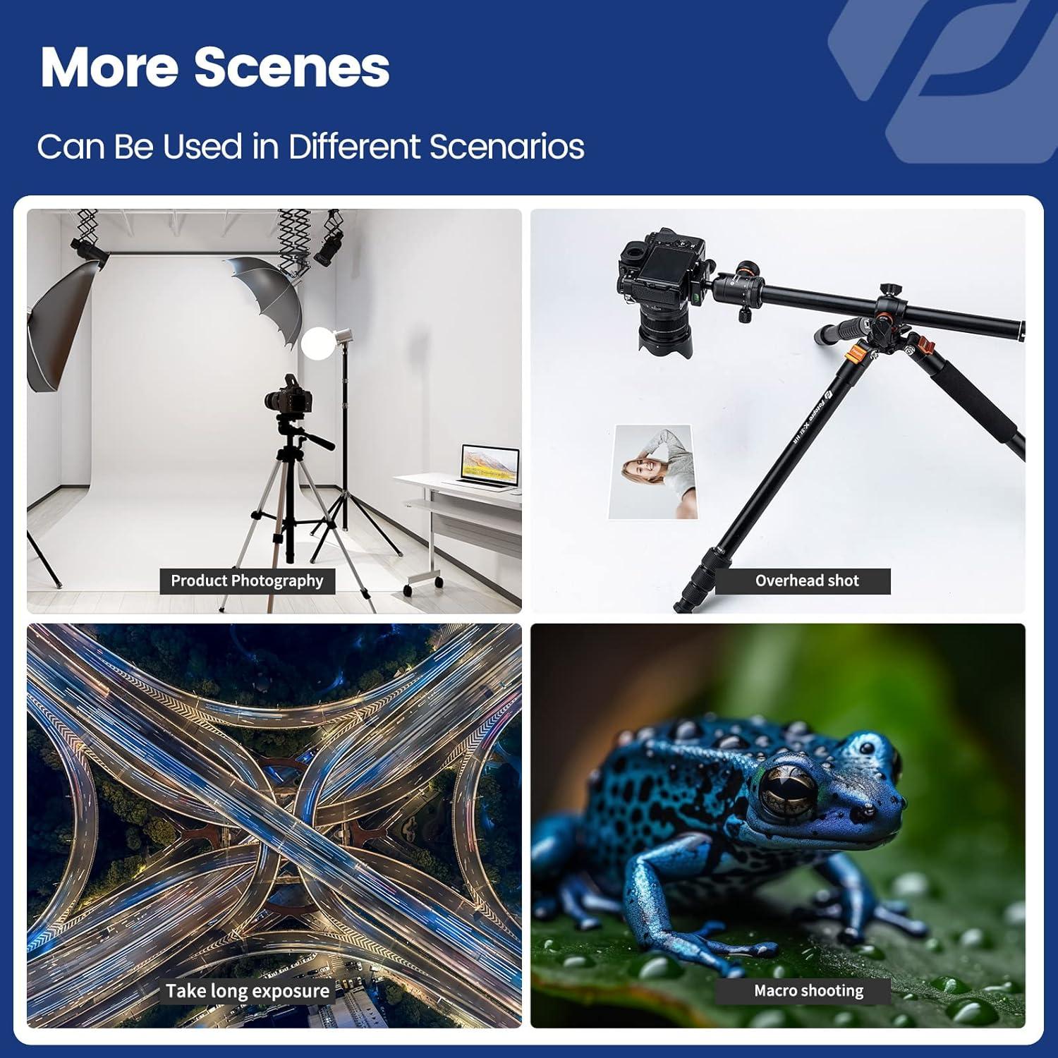 Trípode Fotopro X-Go HR Pro 159 cm 360° Monopod 16 kg