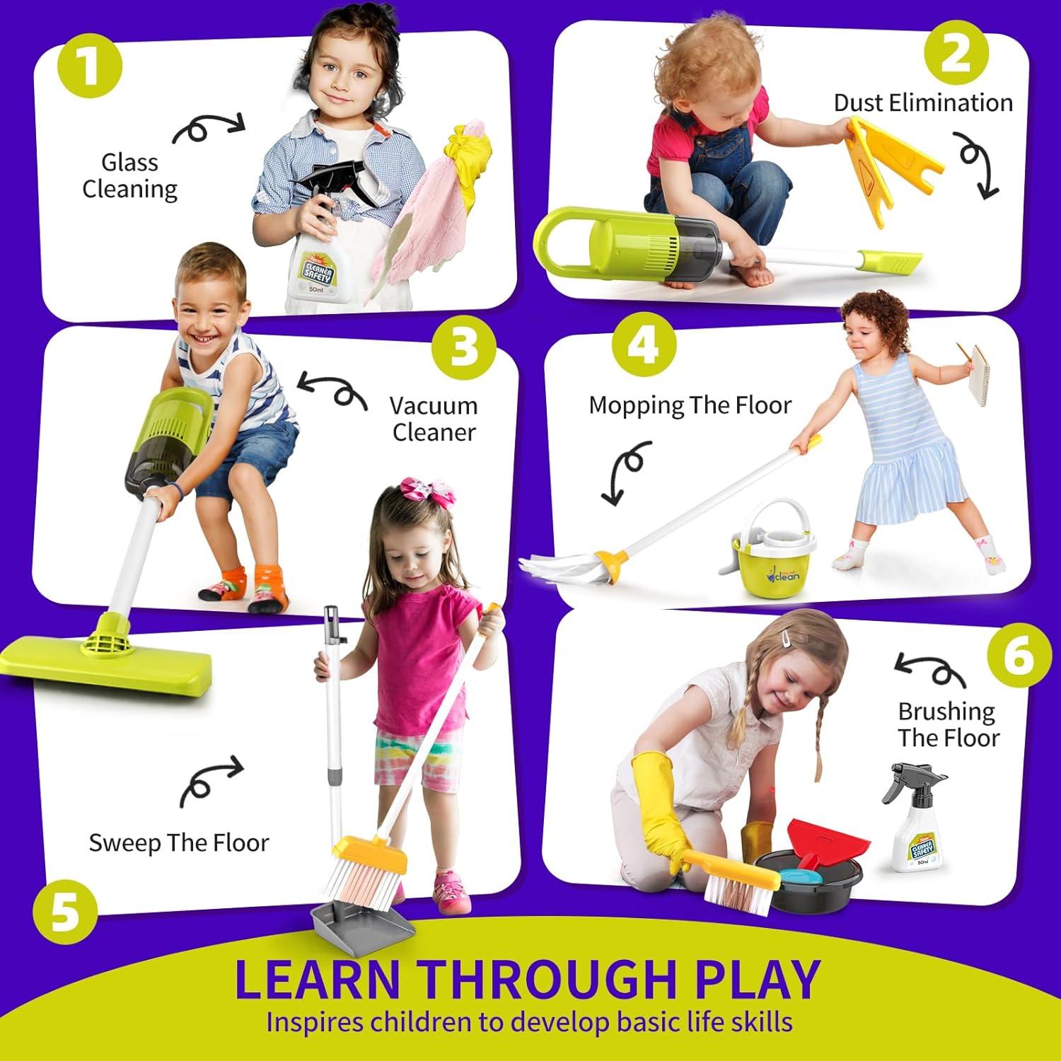 Juego de Limpieza Infantil Pupu Pig con Aspiradora y Accesorios