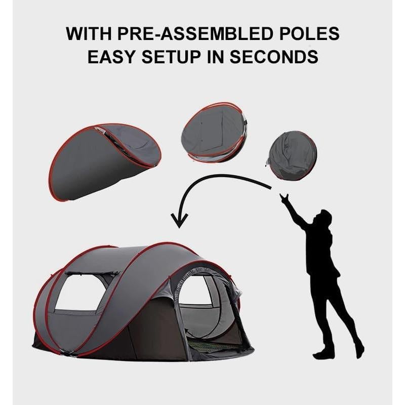 Carpa de Camping NIUEVLRS 6 Personas Impermeable Automática