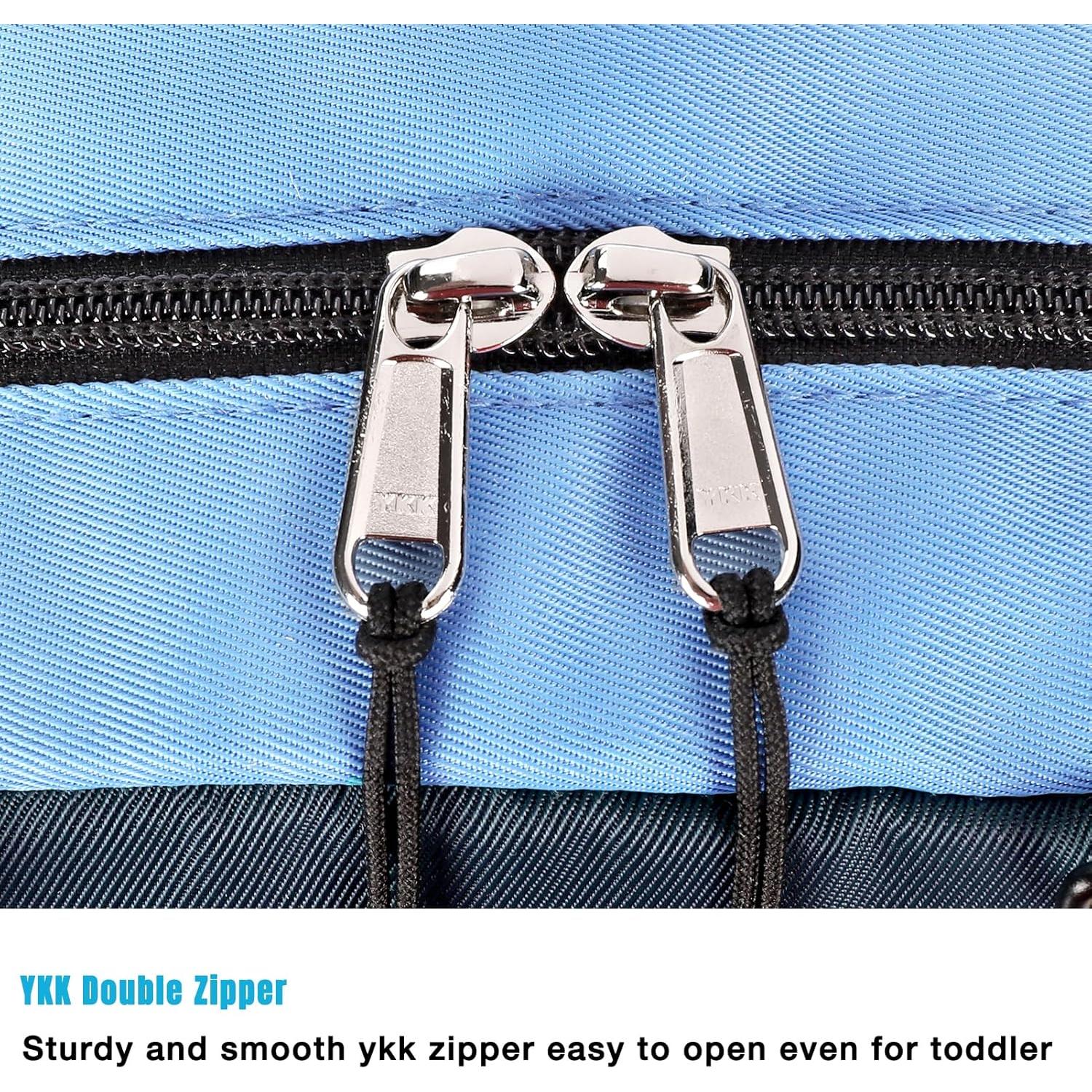 Mochila para Niños STEAMEDBUN 15" Acolchada Azul y Naranja