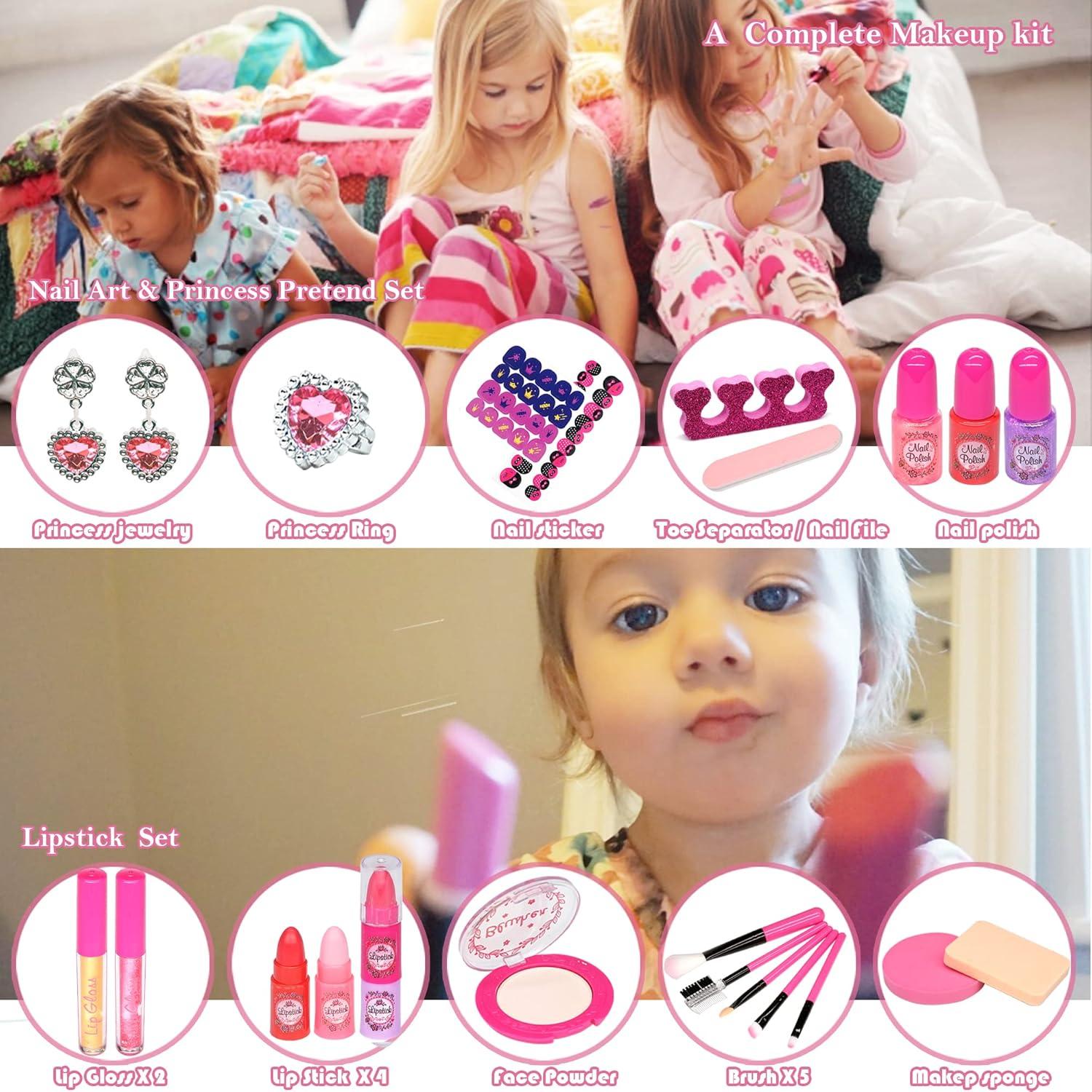 Kit de Maquillaje ROKKES para Niñas 52 Piezas Lavable