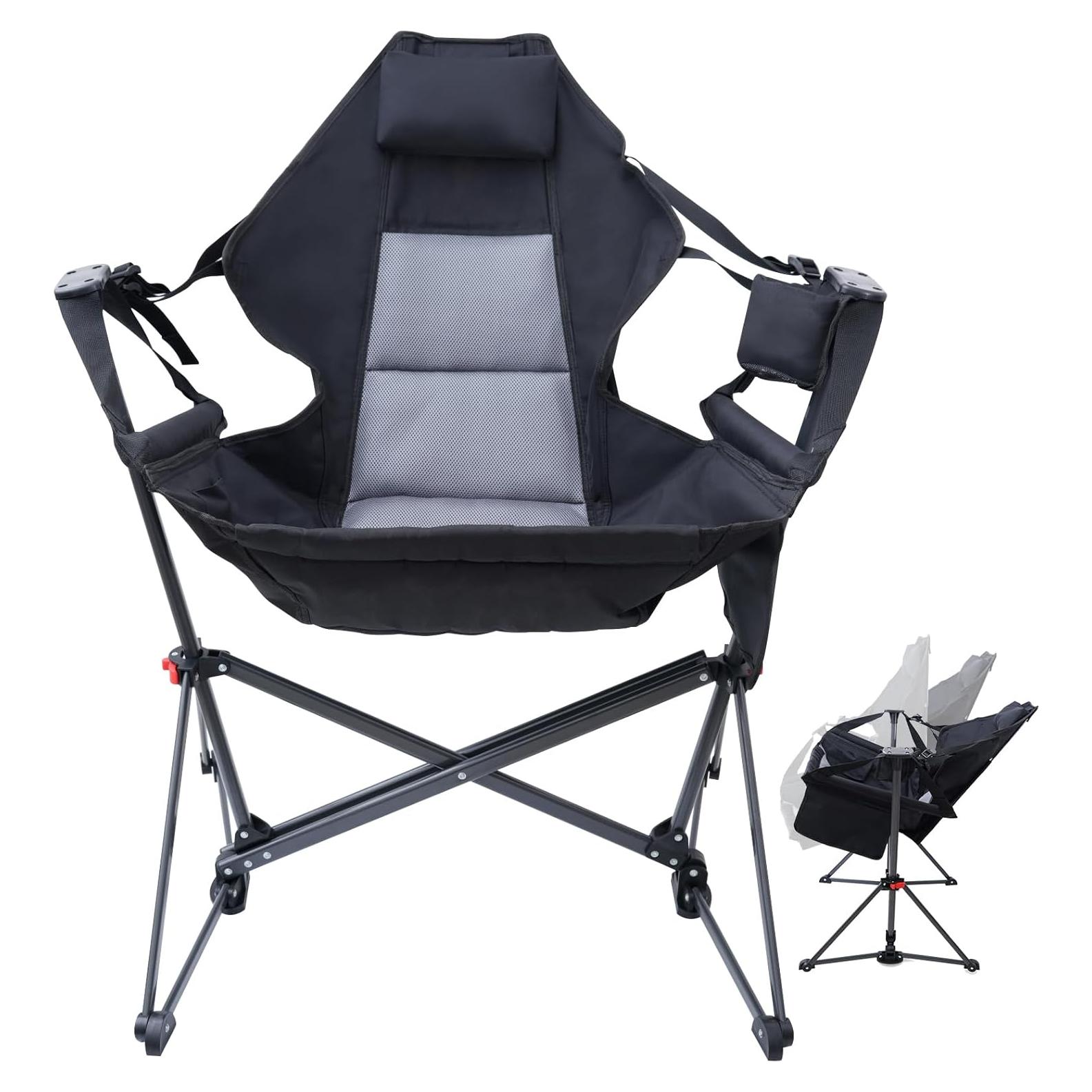 Silla Hamaca Portátil WORKOOT, Plegable y Ligera para Camping