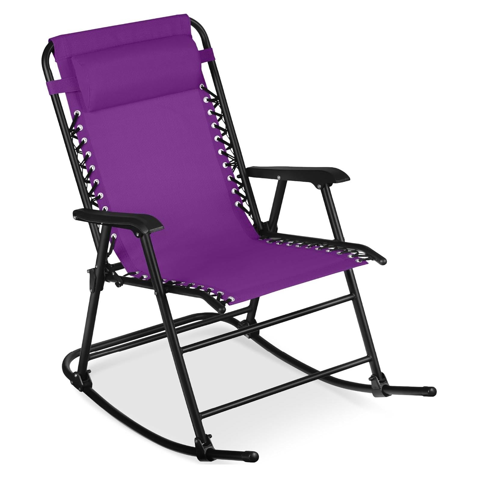 Silla Mecedora Plegable Mejor Opción Productos - Púrpura Amatista