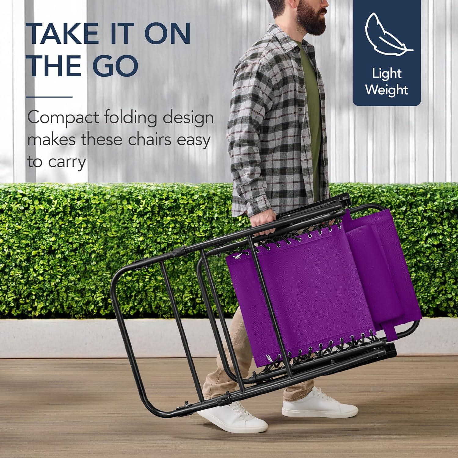 Silla Mecedora Plegable Mejor Opción Productos - Púrpura Amatista