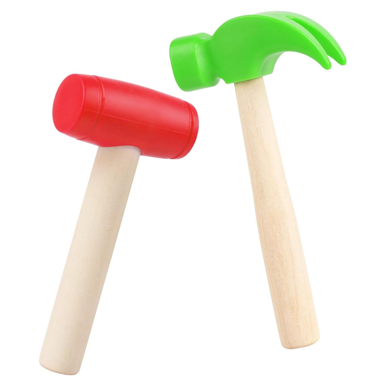 Juego de 2 Martillos de Plástico para Niños Waenerec