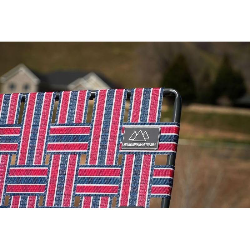 Silla de Camping Retro Caddis Sports - Plegable, 136 kg, Rojo/Azul