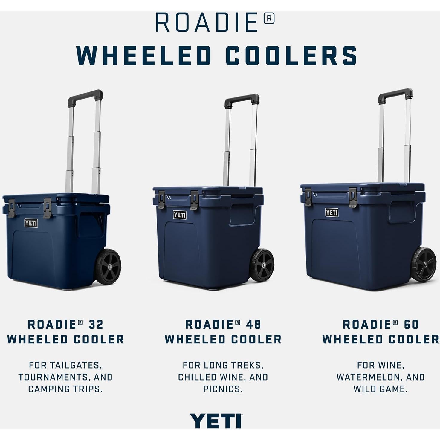 Enfriador YETI Roadie 32 con Ruedas 1078.5 Pulgadas Cúbicas