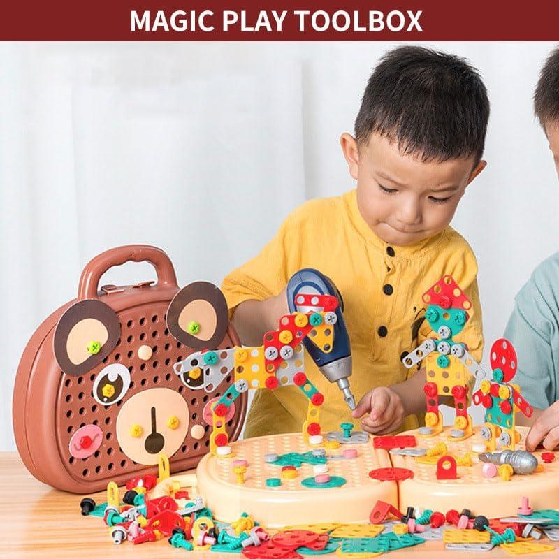 Caja de Herramientas Montessori Kaxanpi 204 Piezas para Niños