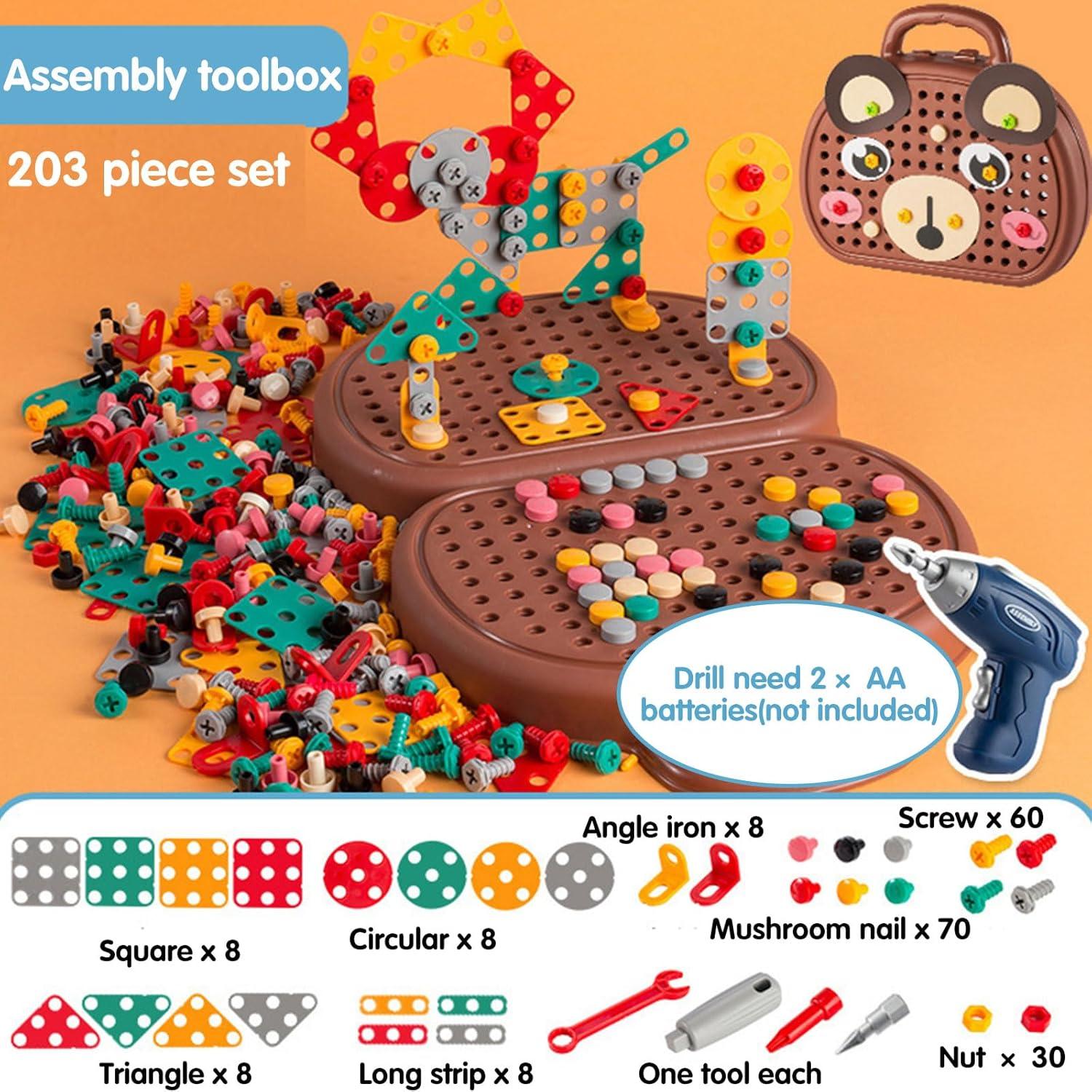 Caja de Herramientas Montessori Kaxanpi 204 Piezas para Niños