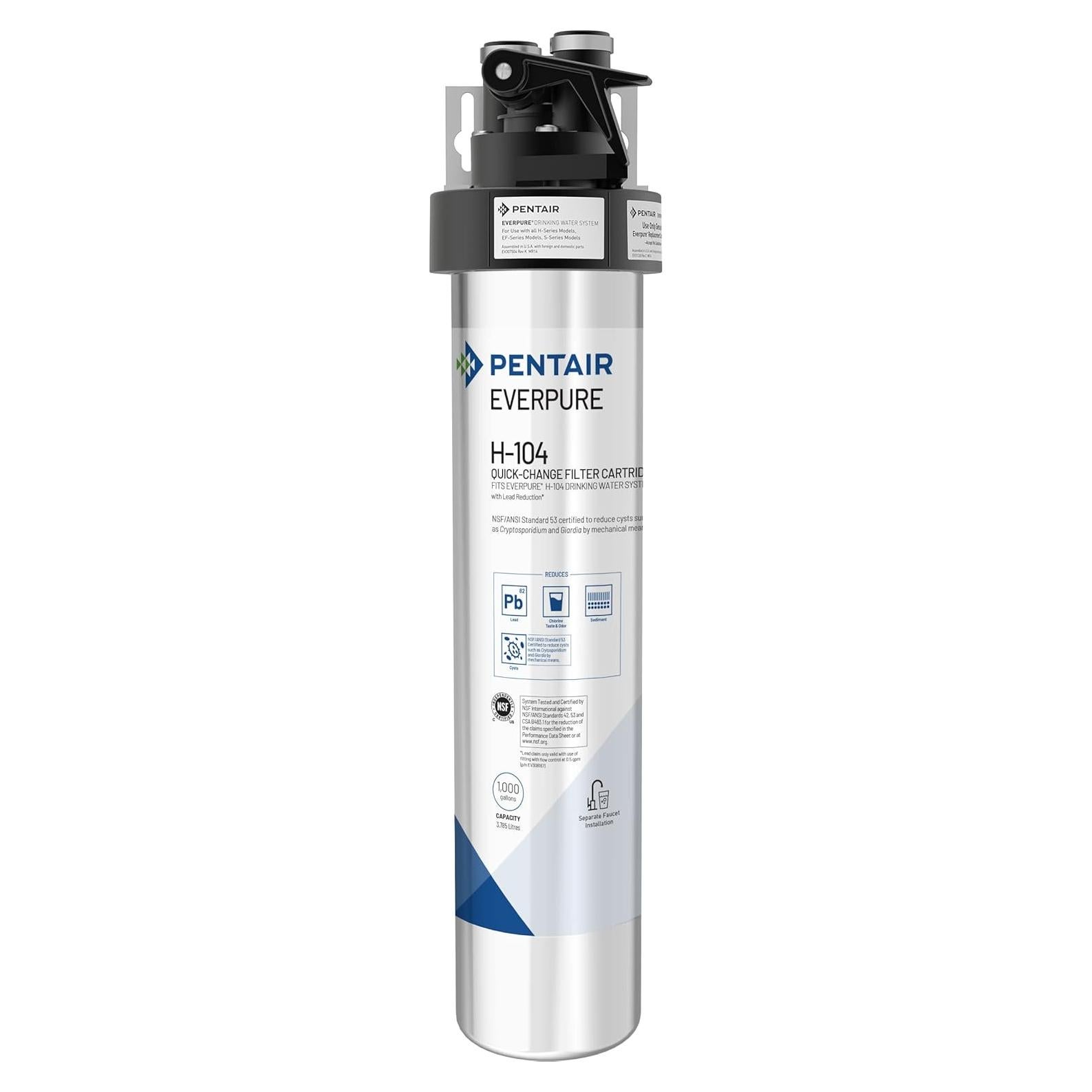 Sistema de Filtración de Agua Pentair Everpure H-104, 3,785 L