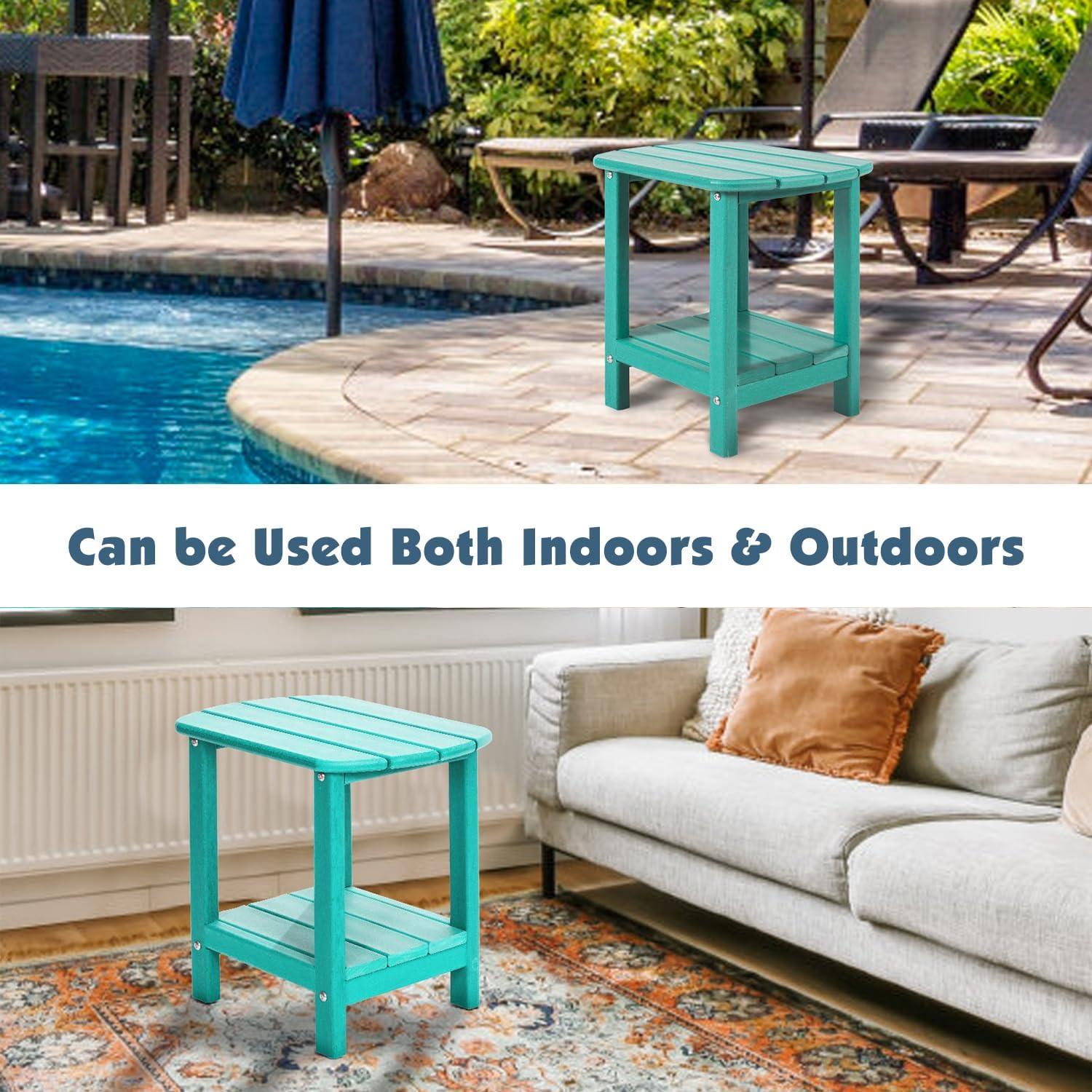 Mesa Lateral Exterior 2 Niveles LOENIY HDPE Aruba