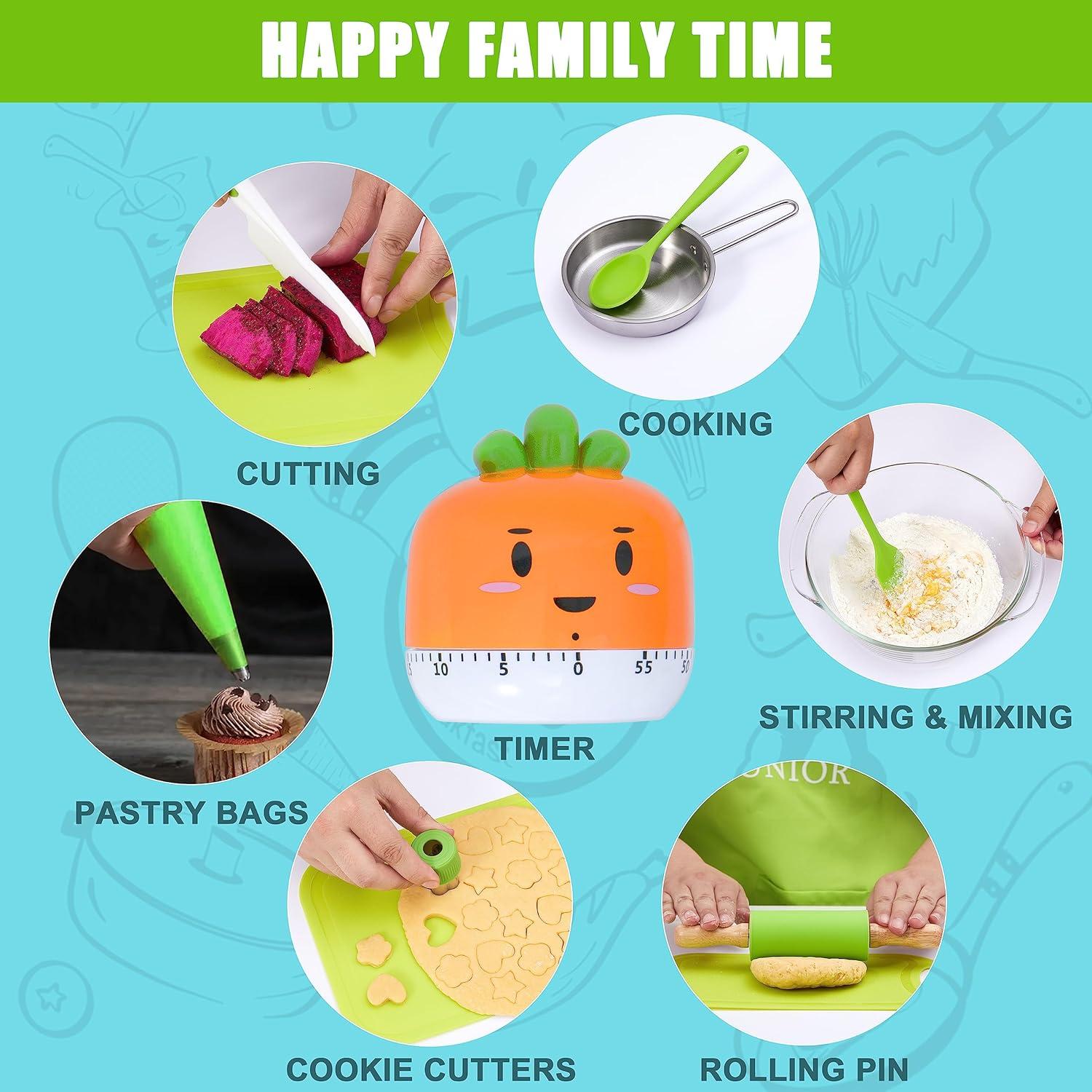 Juego de Cocina para Niños Carolart con Utensilios y Delantal